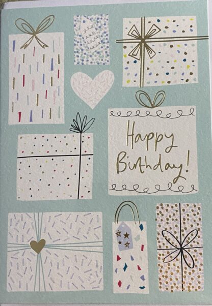 Presents Happy Birthday card