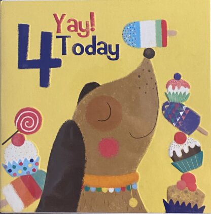 Today You’re Four birthday card