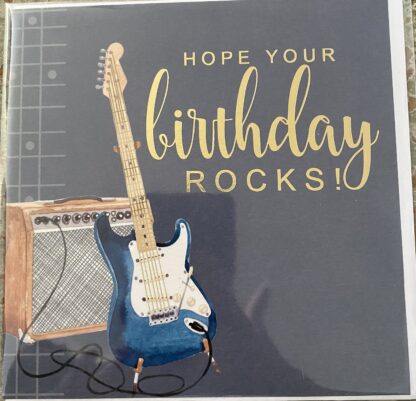 Hope Your Birthday Rocks! card