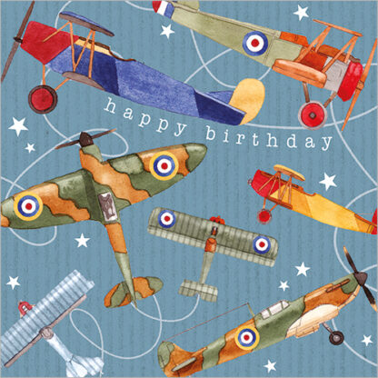 Vintage Planes (Happy Birthday) card