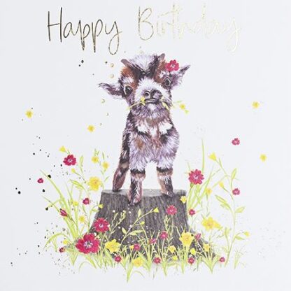 Goat kid Happy Birthday card