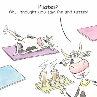 Pilates Humourous greetings card