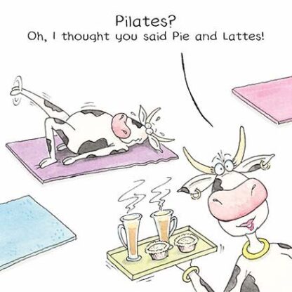 Pilates Humourous greetings card