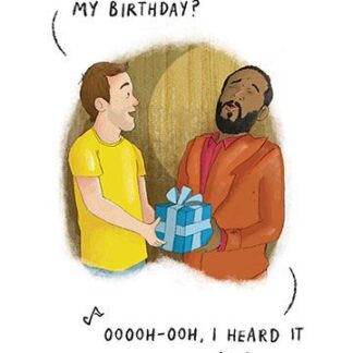 Happy Birthday Card Marvin Gaye Grapevine Humour Joke Funny Male Female