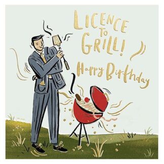 Luxury Barbecue Licence to Grill Birthday Card