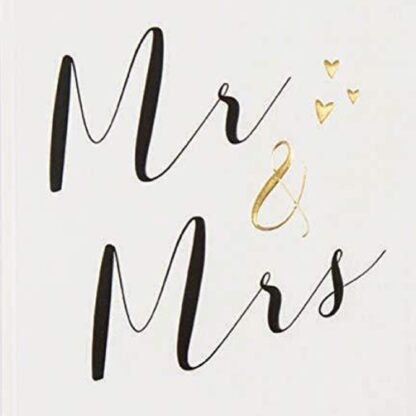 Wedding Day Congratulations Card - Mr & MRS
