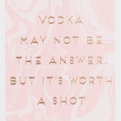 Humorous greetings card worth a shot