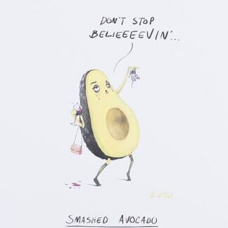 Happy Birthday Card Smashed Avocado Humour Joke Funny Open Male Female