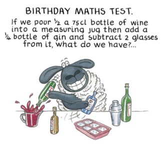 Humorous Birthday Card Birthday Maths Test The Funny Farm