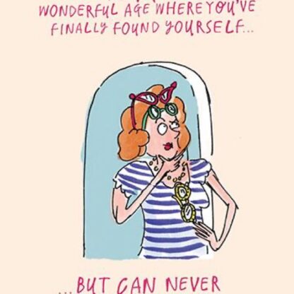 Humour Card Glasses female birthday funny blank inside card