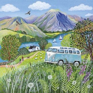 Artistic Blank Campervan Greetings Card - From the Skylark Range by Lucy Grossmith - For Him/For Her