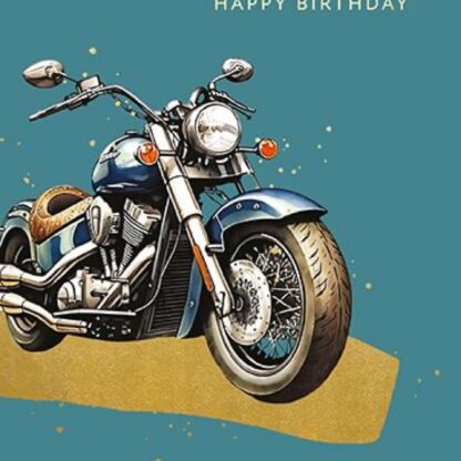 Happy Birthday Premium Card Motorbike Open Male Son Dad Grandad Friend Uncle