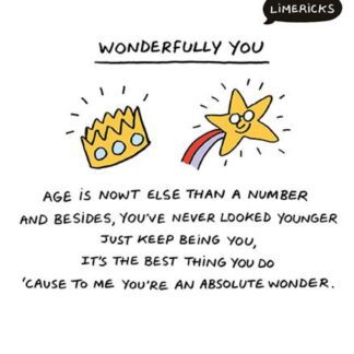 Wonderfully you limerick birthday card