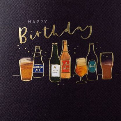 Happy Birthday beers card design