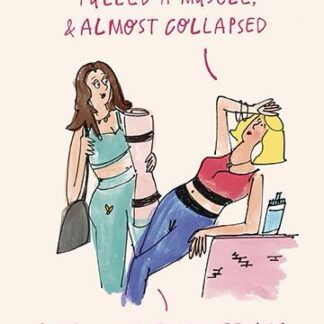 Almost collapsed humorous greetings card