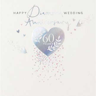 60th Anniversary Card Diamond Wedding Anniversary