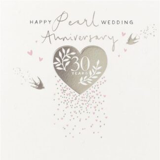 30th Anniversary Card Pearl Wedding Anniversary