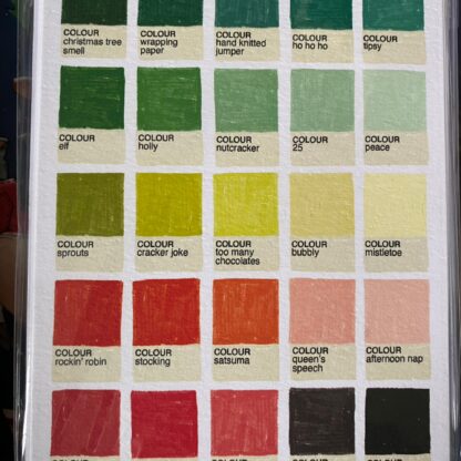 Colour Palette Christmas cards pack of 8