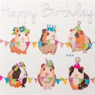Guinea Pigs Happy Birthday card