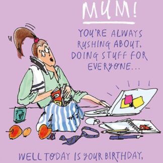 Mum Mother Happy Birthday card Humour