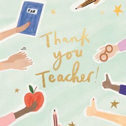 Thank you Teacher greetings card