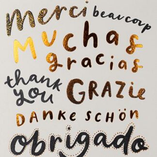 Thank you greetings card