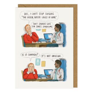 It’s Not Unusual card Tom Jones inspired humorous card blank inside