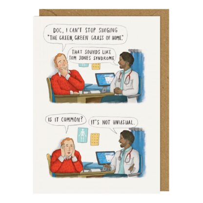 It’s Not Unusual card Tom Jones inspired humorous card blank inside