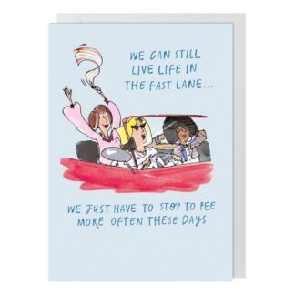 Fast Lane greetings card humorous funny card