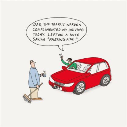 Parking Fine Father’s Day card for dad