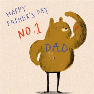 Number One Father’s Day card for dad