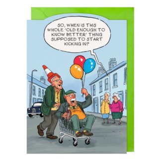 Know better greetings card male female birthday humour