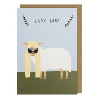 Lady Baba greetings card humorous birthday card male female