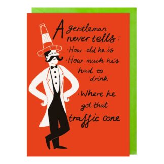 A gentleman Happy Birthday card for man father uncle nephew