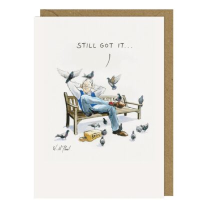 Still got it greetings card for male female