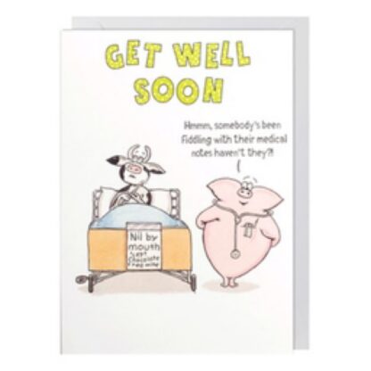 Medical notes funny get well soon card