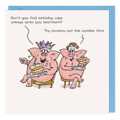 Heartburn Happy Birthday card