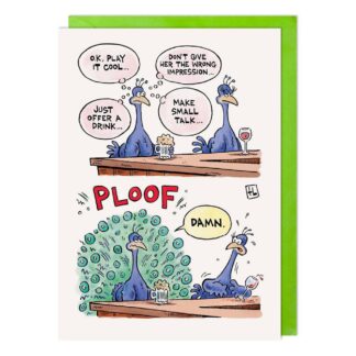 Peacock Happy Birthday funny humour card