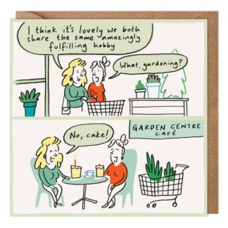 Hobby blank inside greetings card garden centre gardening card