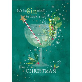 Be(gin)Ning to Look a Lot Like Christmas pack of 8 Christmas cards
