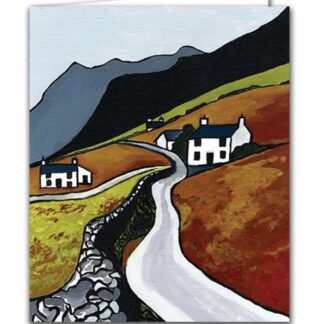 Mountain Road greetings card blank inside recycled birthday card